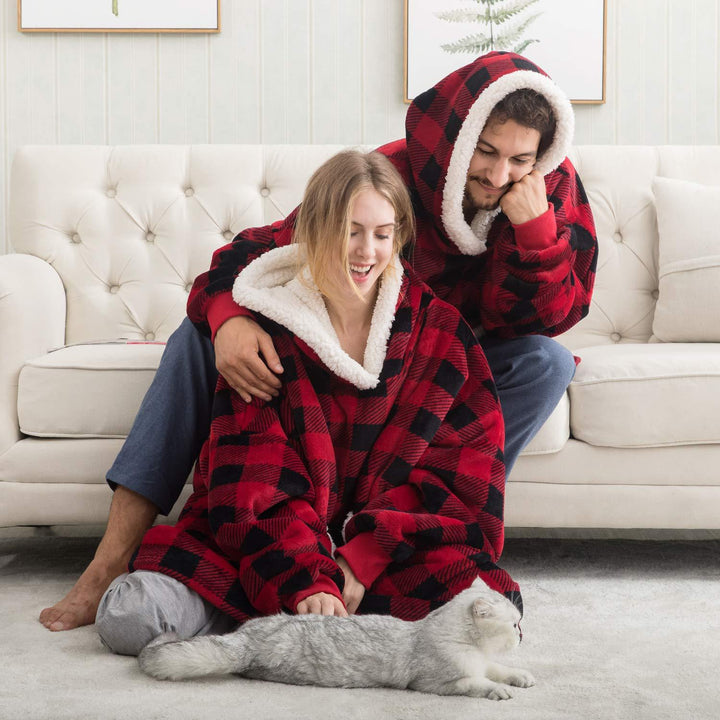 Oversized sweatshirt deken, perfect voor ontspanning, dames & heren.