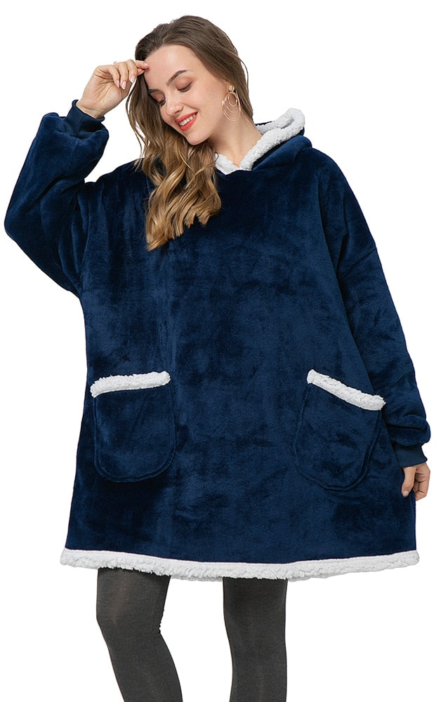Warme unisex hoodie deken, perfect cadeau voor elke gelegenheid.
