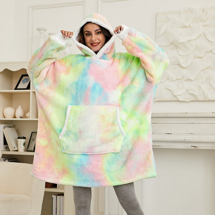 Unisex deken hoodie, ultiem comfort voor een relaxte dag thuis.