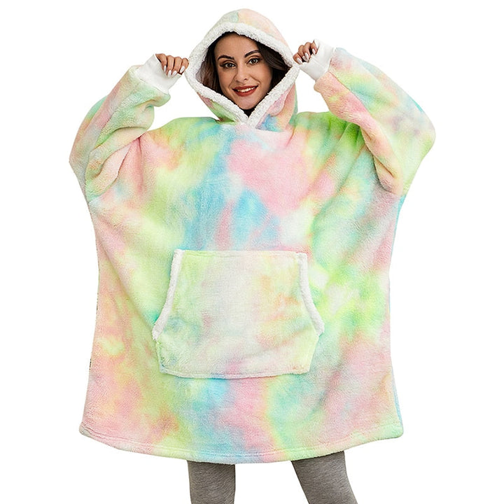 Comfortabele deken hoodie, must-have voor bankhangen, dames & heren.