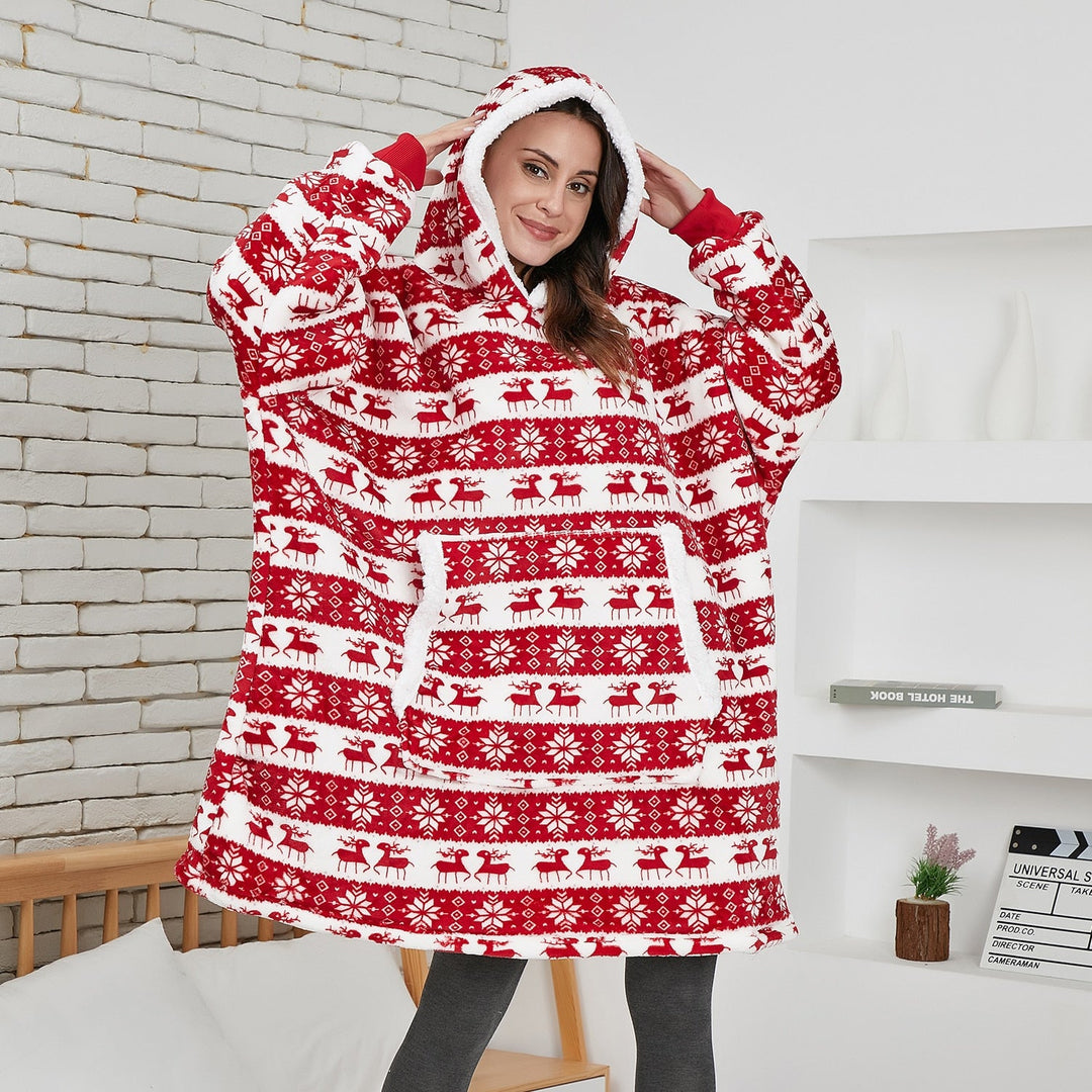 Unisex sweatshirt deken, zacht, warm en perfect als cadeau.