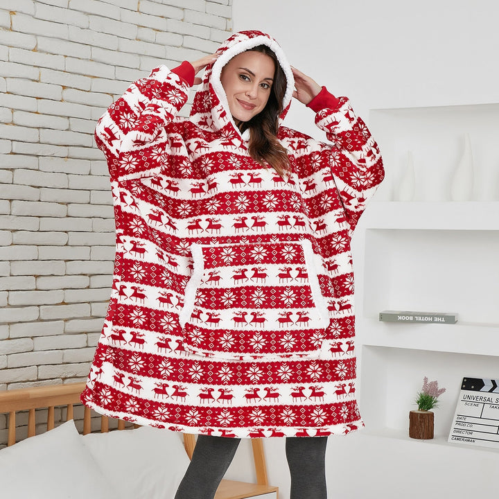Unisex sweatshirt deken, zacht, warm en perfect als cadeau.