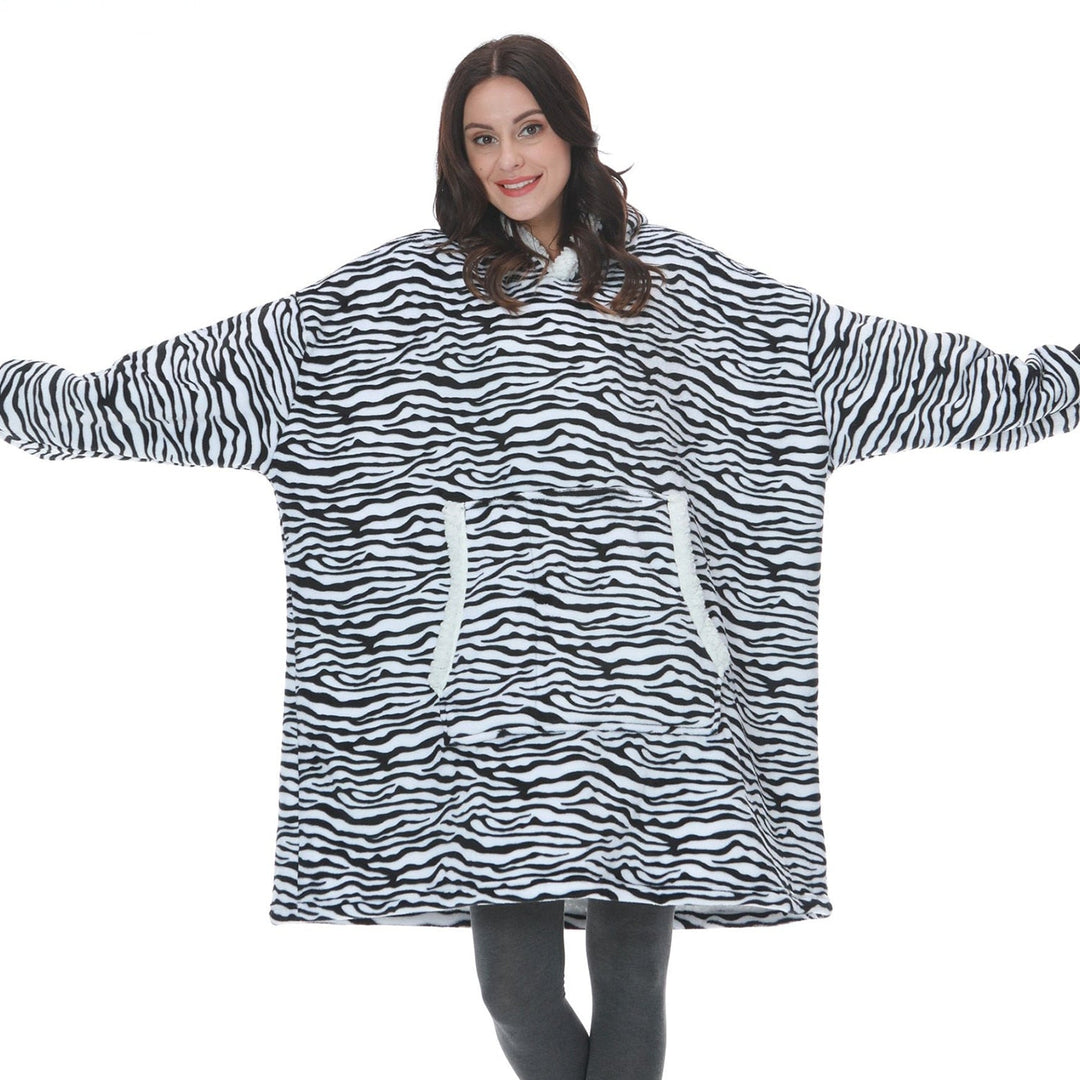 Comfortabele unisex hoodie deken voor alle seizoenen, thuis.