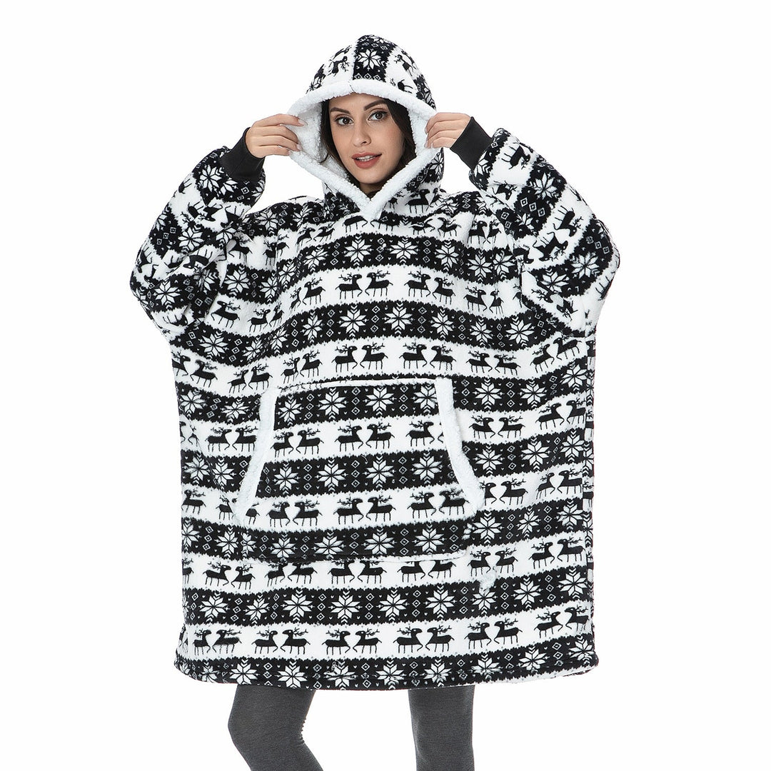 Cadeau tip: Unisex hoodie deken voor knusse avonden met warmte.