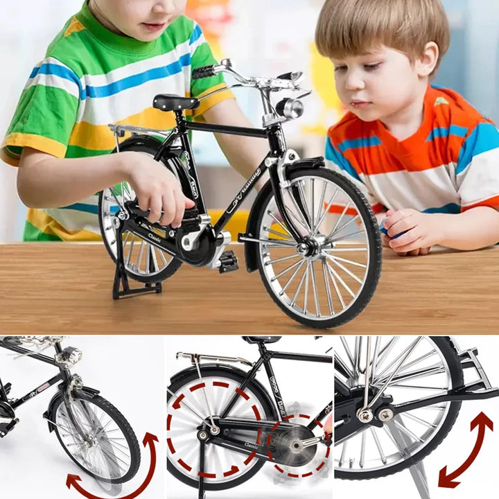 Gedetailleerd technisch speelgoed fietsmodel om zelf te bouwen, ideaal voor knutselen en urenlang plezier.