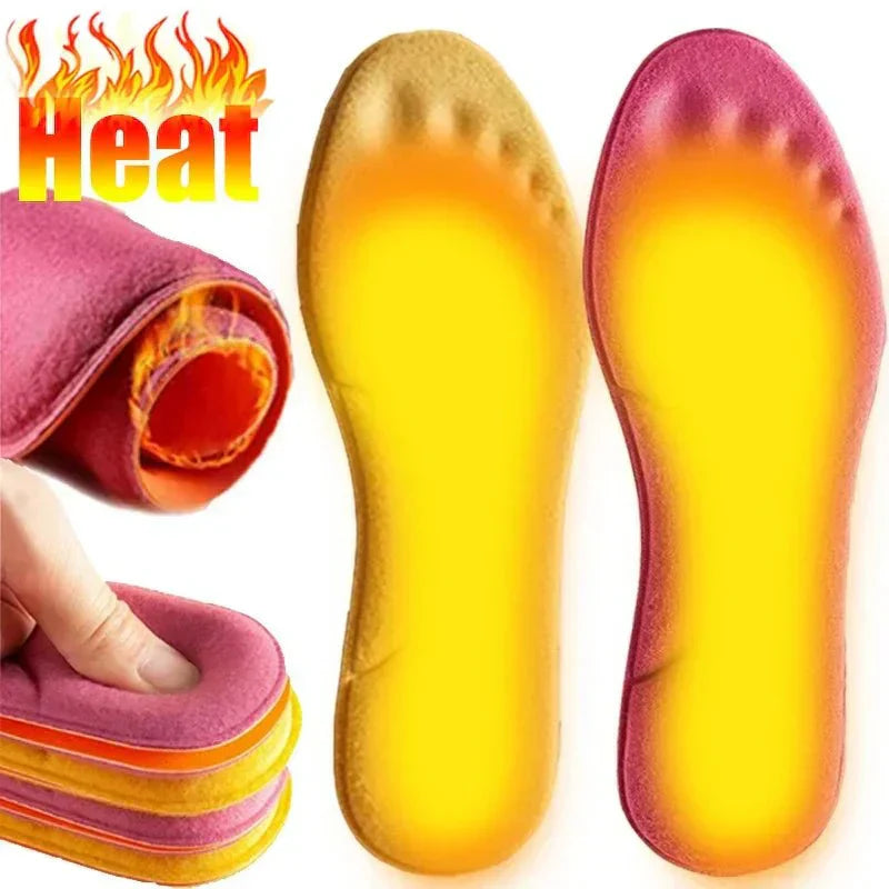 Zelfverwarmende thermische inlegzolen HeatStep voor warme voeten in de winter.