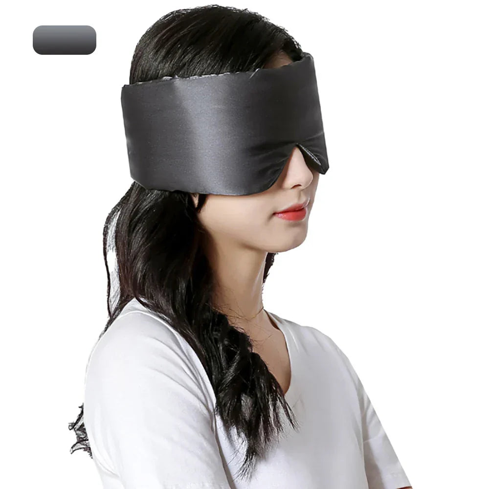 Slaapmasker van 100% moerbei zijde; bevordert diepe ontspanning en slaap.