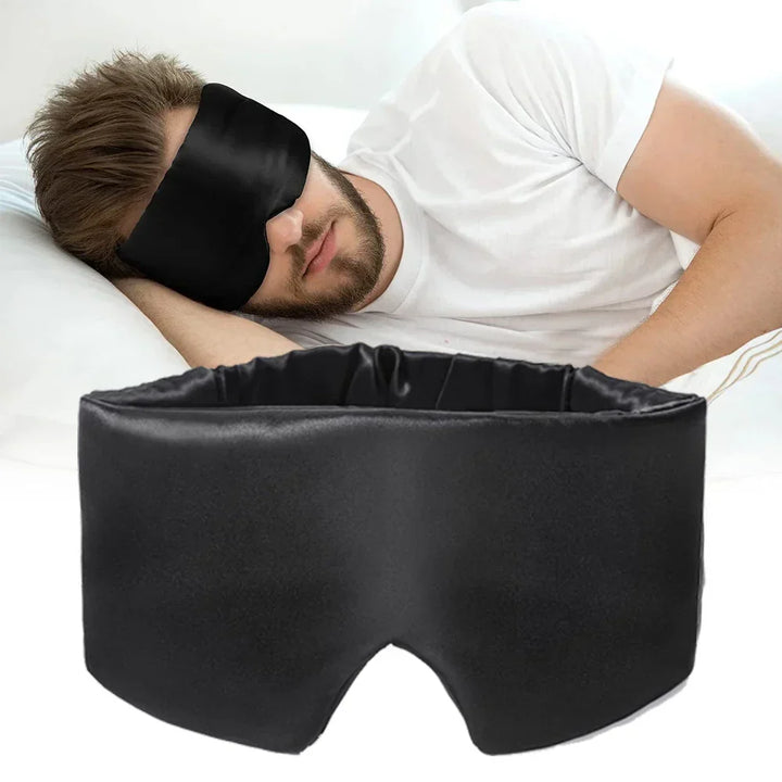 Zijden slaapmasker met verstelbare band; ultiem slaapcomfort van moerbei zijde.