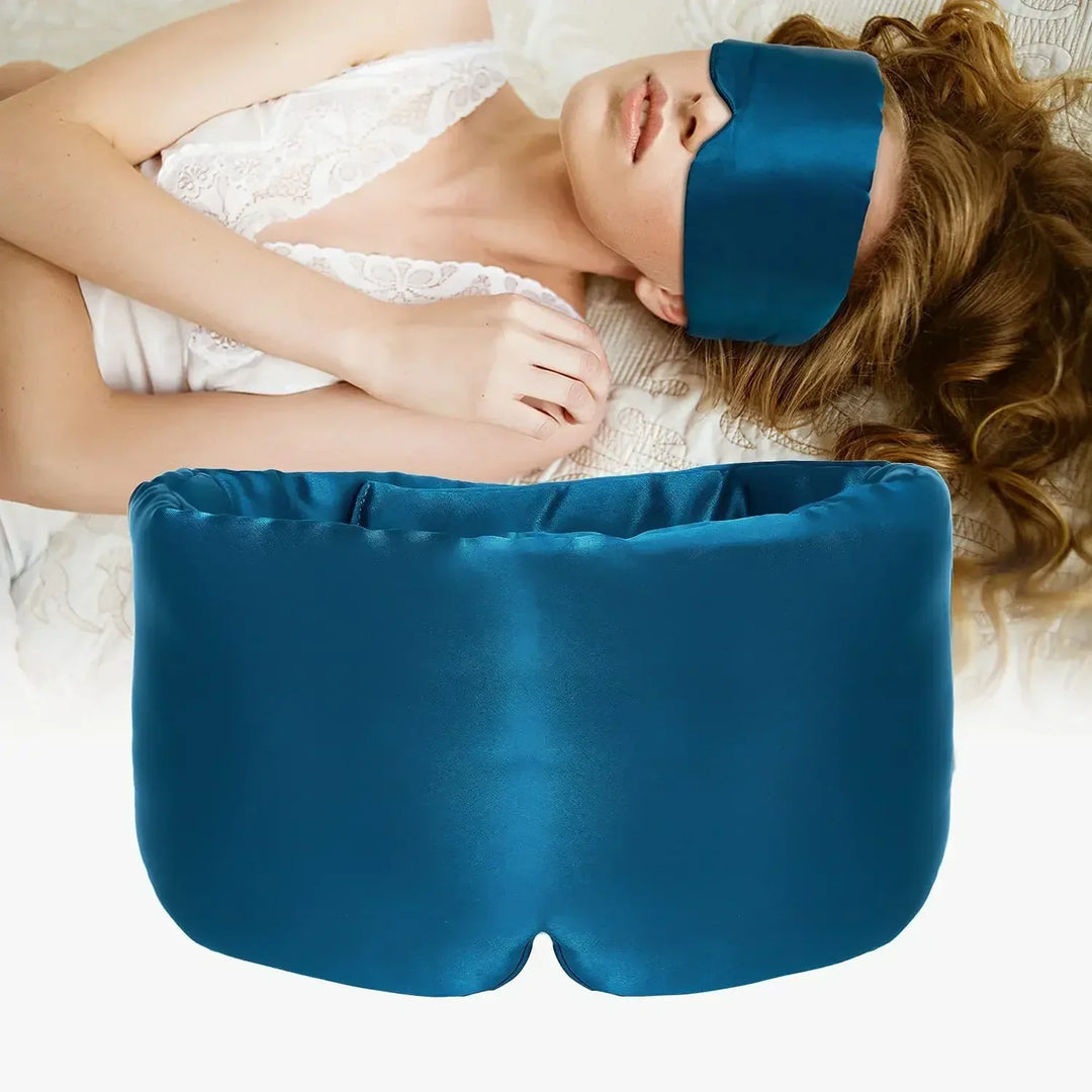 Elegant zijden oogmasker van moerbei zijde; cadeau voor betere nachtrust.