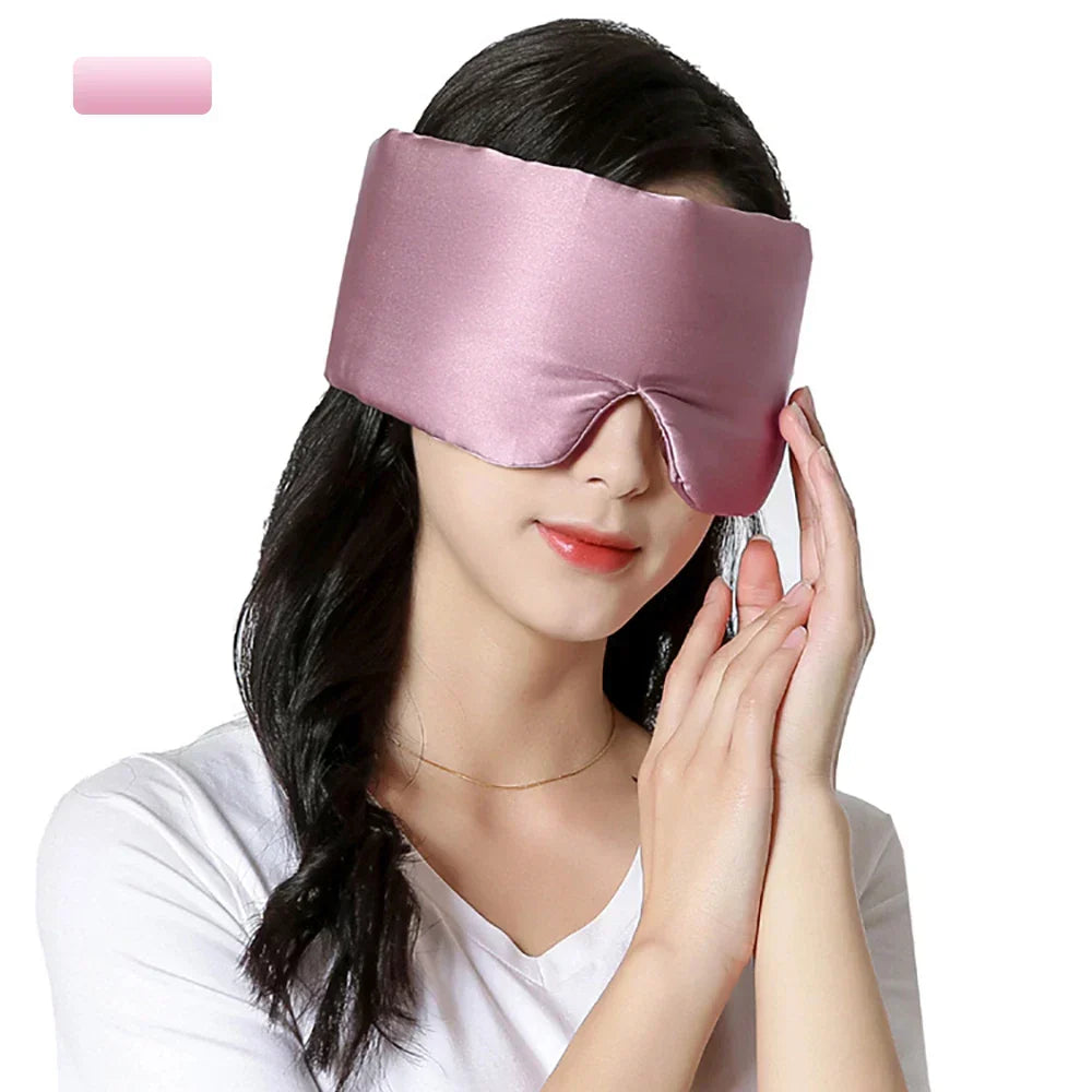 Hypoallergeen moerbei zijden oogmasker; bevordert huidvriendelijk slaapcomfort.