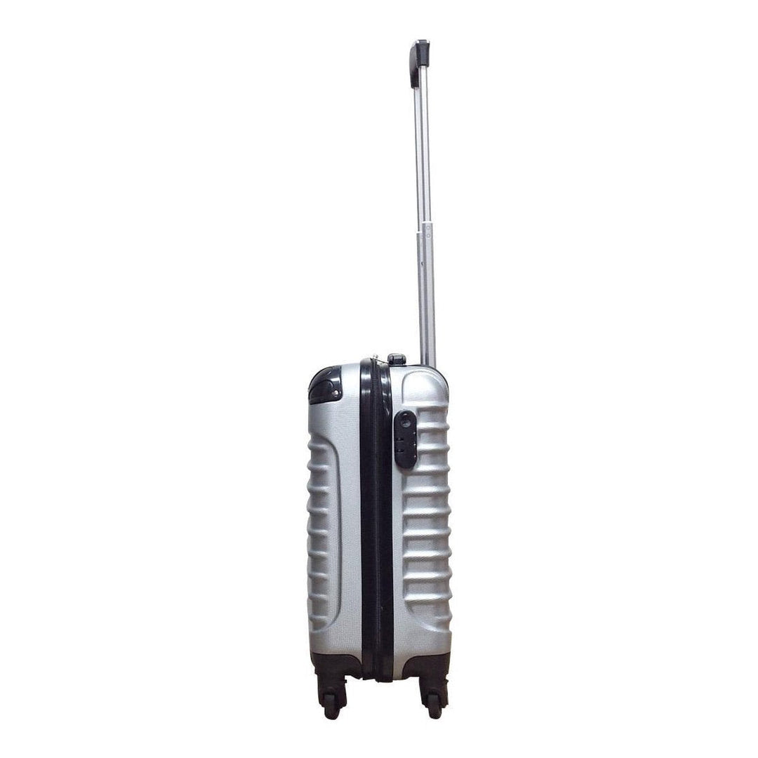 De Milano zilveren hardshell kofferset, 2-delig, betrouwbare bagage voor al uw reizen en vakanties.