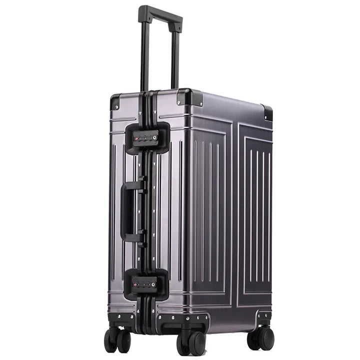 Duurzame unisex reiskoffer Valletta van aluminium met stevige harde schaal, perfect voor elke reis.
