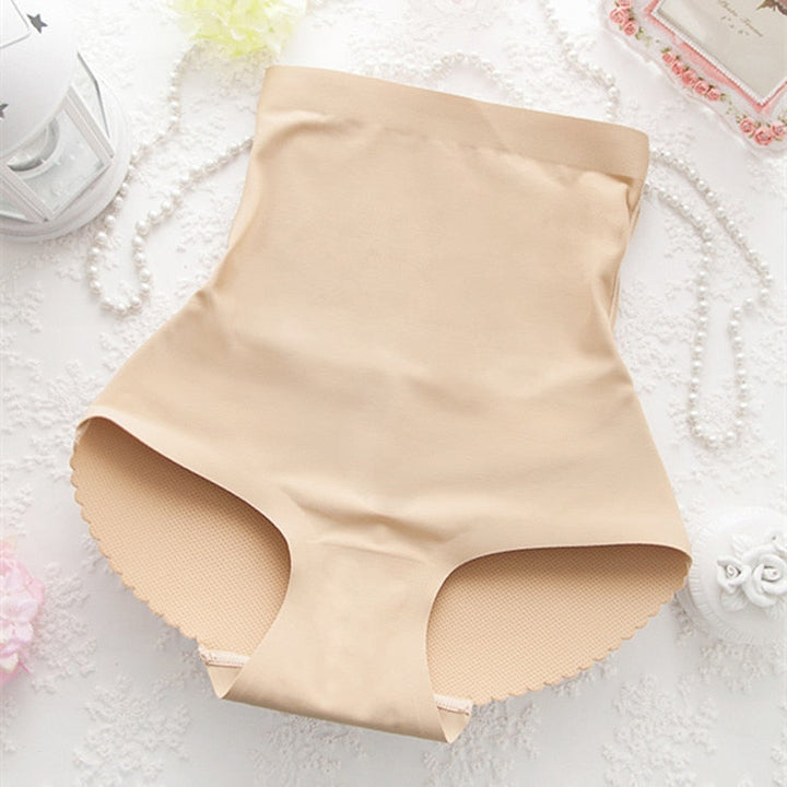 Beige shapewear voor dames, comfortabel billift ondergoed voor een figuurvormende taille.