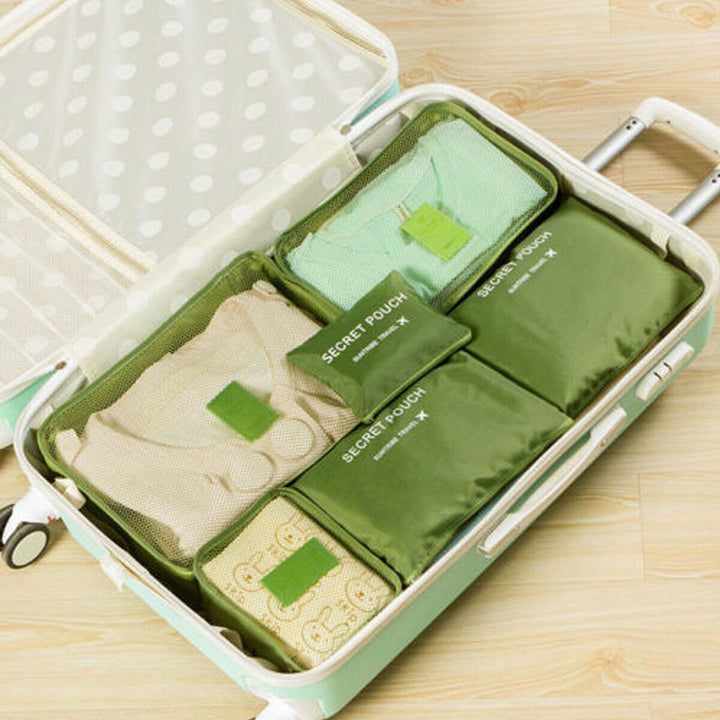 Georganiseerd op vakantie met deze complete set reisorganizers en opbergtassen.