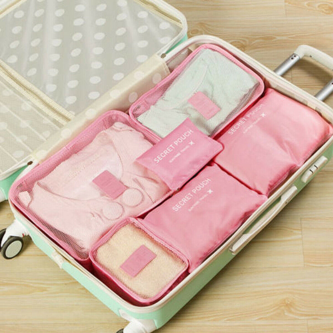 Handige reistassen set, perfect voor scheiden van schone en vuile was in je bagage.