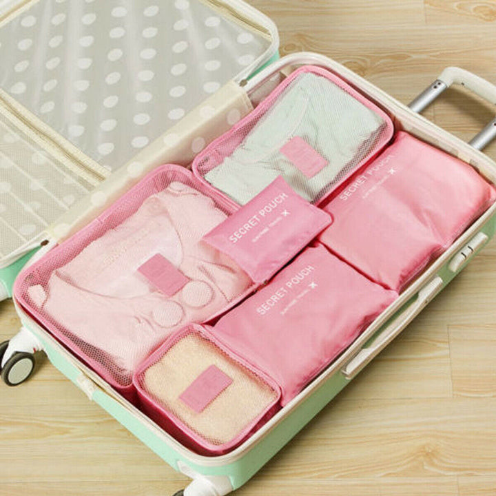 Handige reistassen set, perfect voor scheiden van schone en vuile was in je bagage.