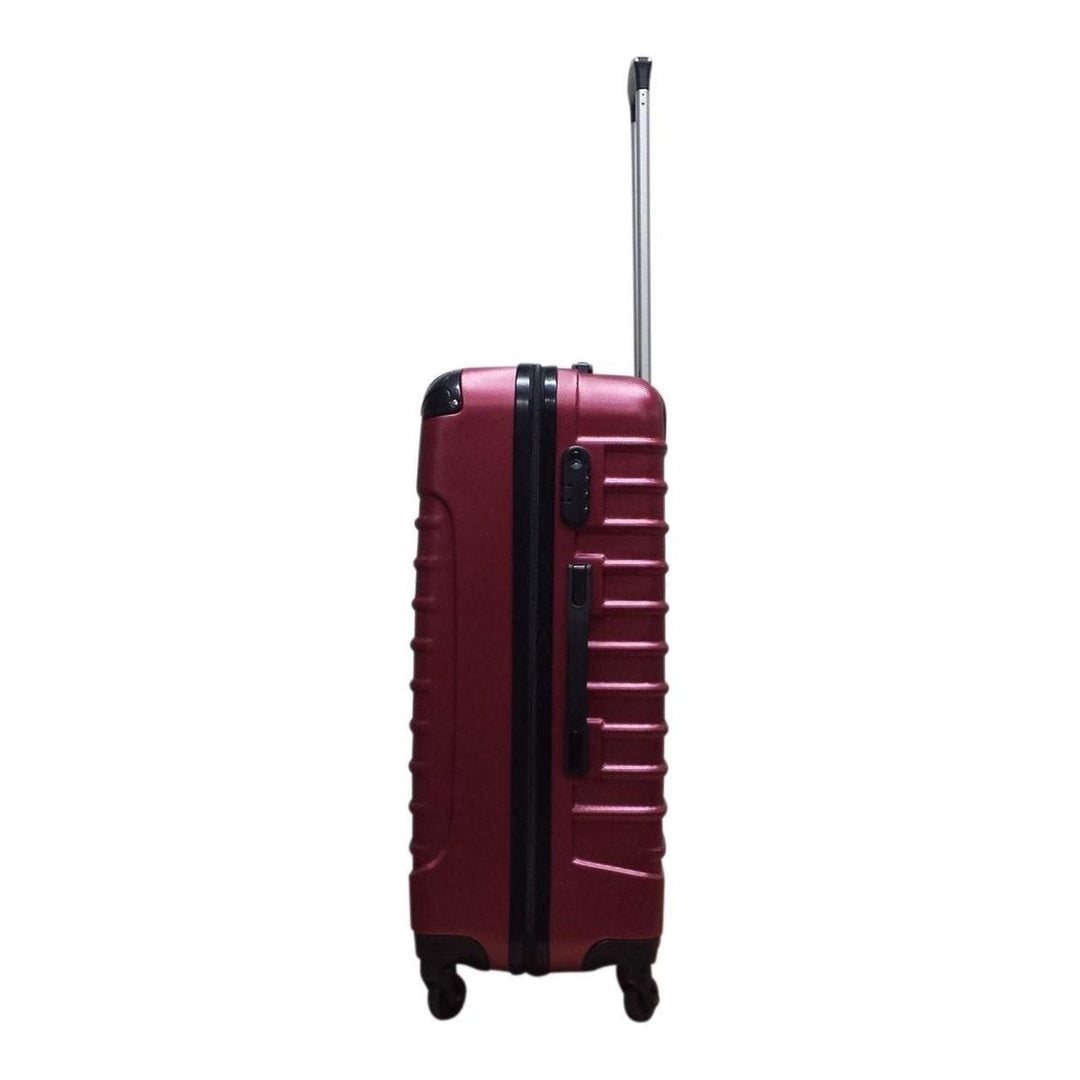 Complete zwarte ABS koffer set van twee, ideaal voor zowel korte weekendtrips als lange vakanties.