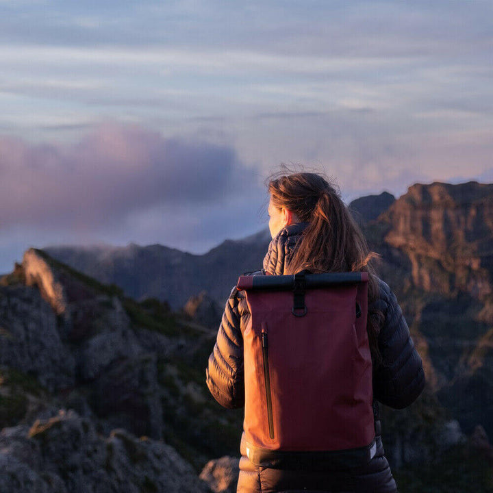 Olijfgroene unisex fietstas, MultiBag™ waterdicht en ruim, handig voor e-bike pendelaars.
