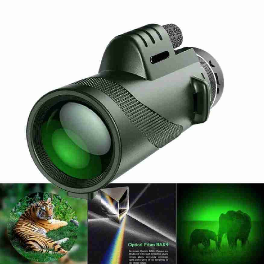 Unisex 600x ultra-zoom monoculaire met HD lens; compact, lichtgewicht en veelzijdig voor outdoor gebruik.