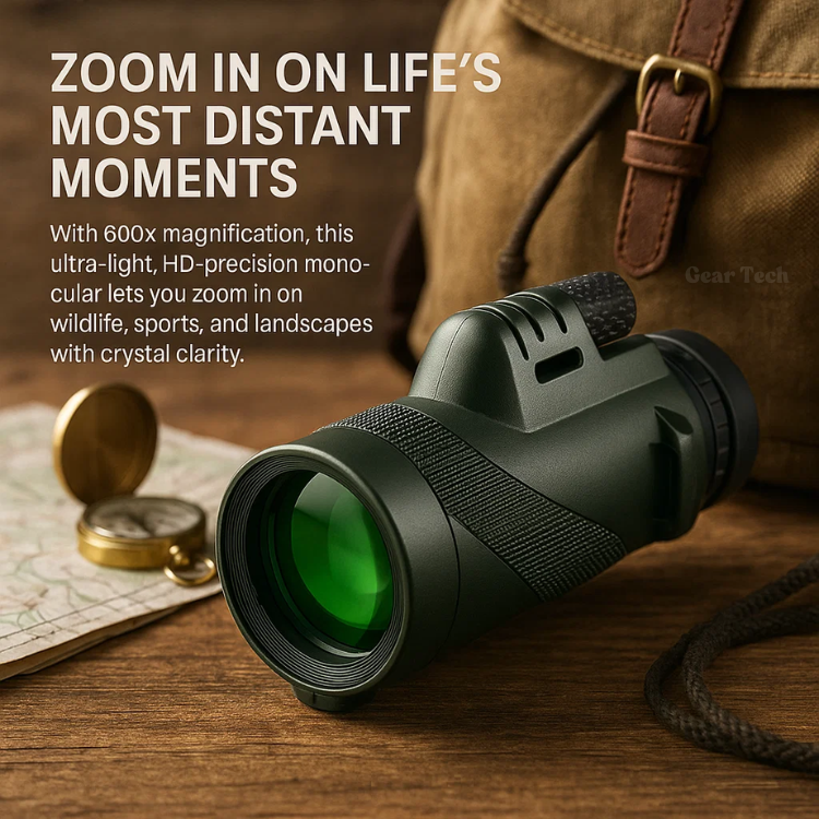 600x zoom monoculaire, te gebruiken als smartphone lens, voor gedetailleerde foto's en video's.