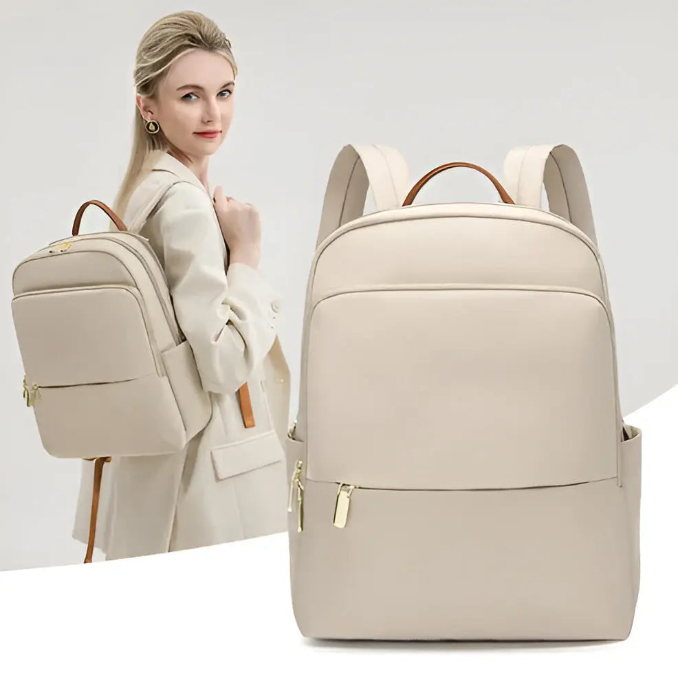 Roze Multifunctionele Rugzak Sophia: Trendy dames schooltas, werktas of reistas van waterdicht Oxford materiaal.