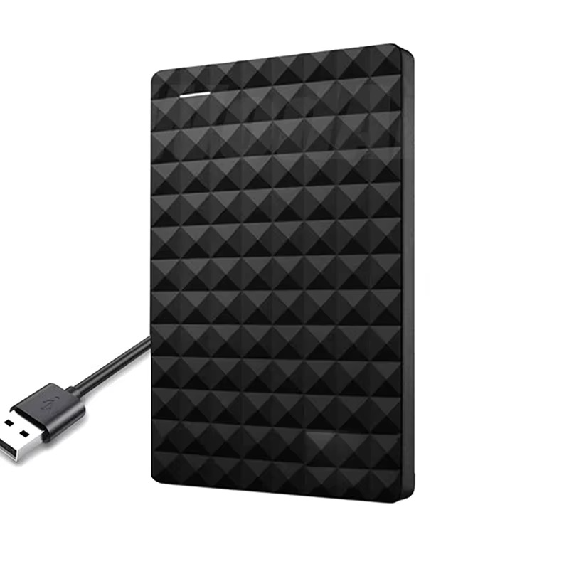 Compacte 8TB externe harde schijf in hand; ideaal voor snelle data-opslag en veilige backup onderweg via USB 3.0.