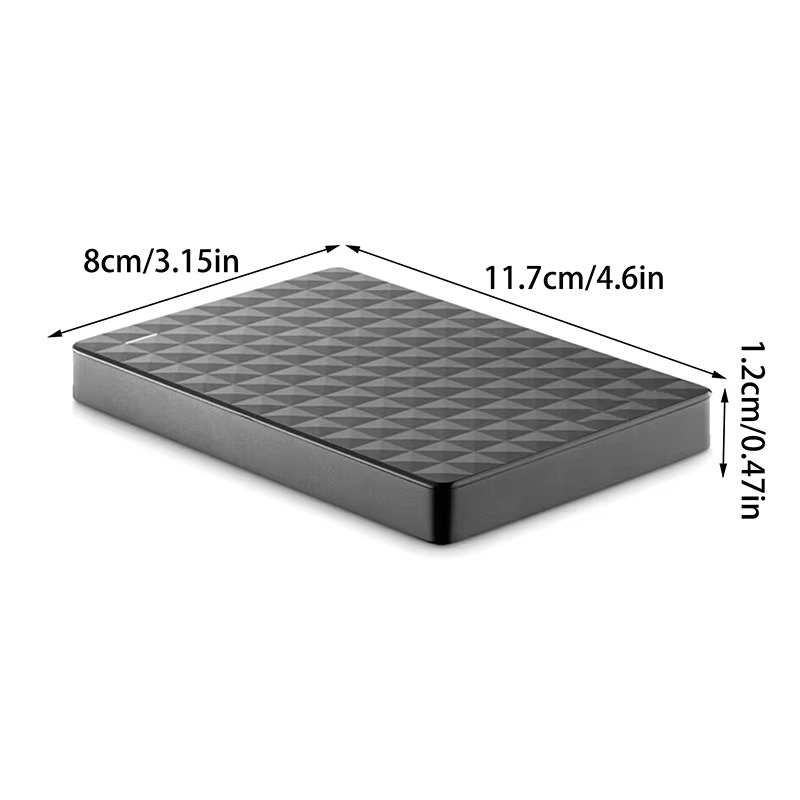 Slank design van de 8TB externe harde schijf USB 3.0. Biedt snelle, draagbare opslag voor al je gegevens en digitale backup.