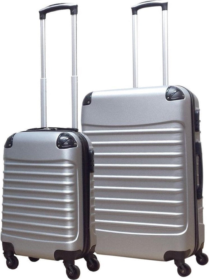Premium ABS harde reiskoffer set, bestaande uit twee maten voor al je reisbehoeften.
