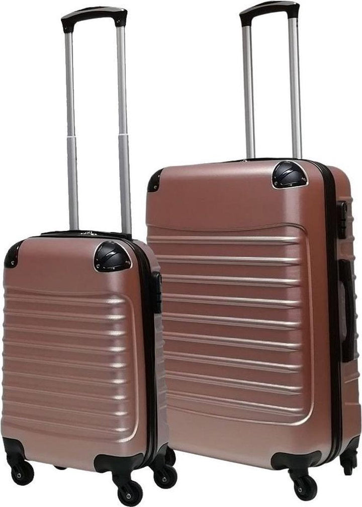 Ventura luxe kofferset: twee harde ABS reiskoffers voor georganiseerde bagage.