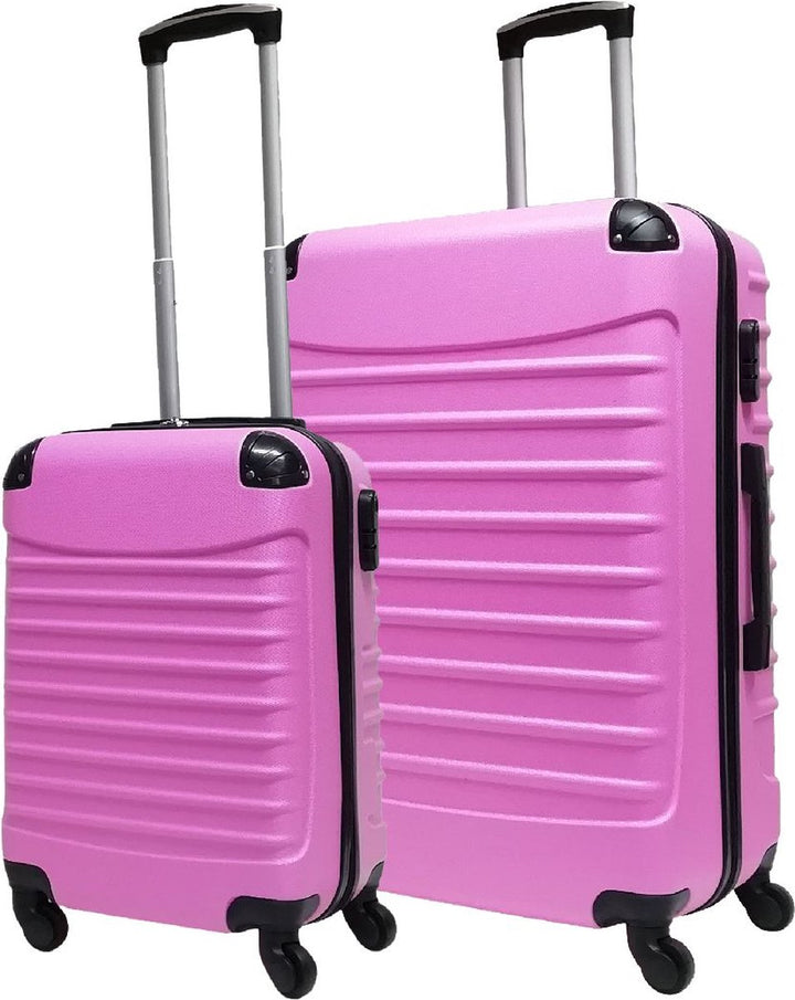 Moderne 2-delige bagageset van ABS, harde koffers voor duurzaam en comfortabel reizen.