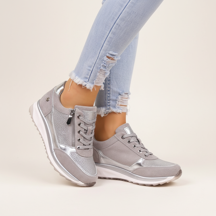 Elegante orthopedische dames veterschoenen, combineert comfort en casual stijl voor elke dag.