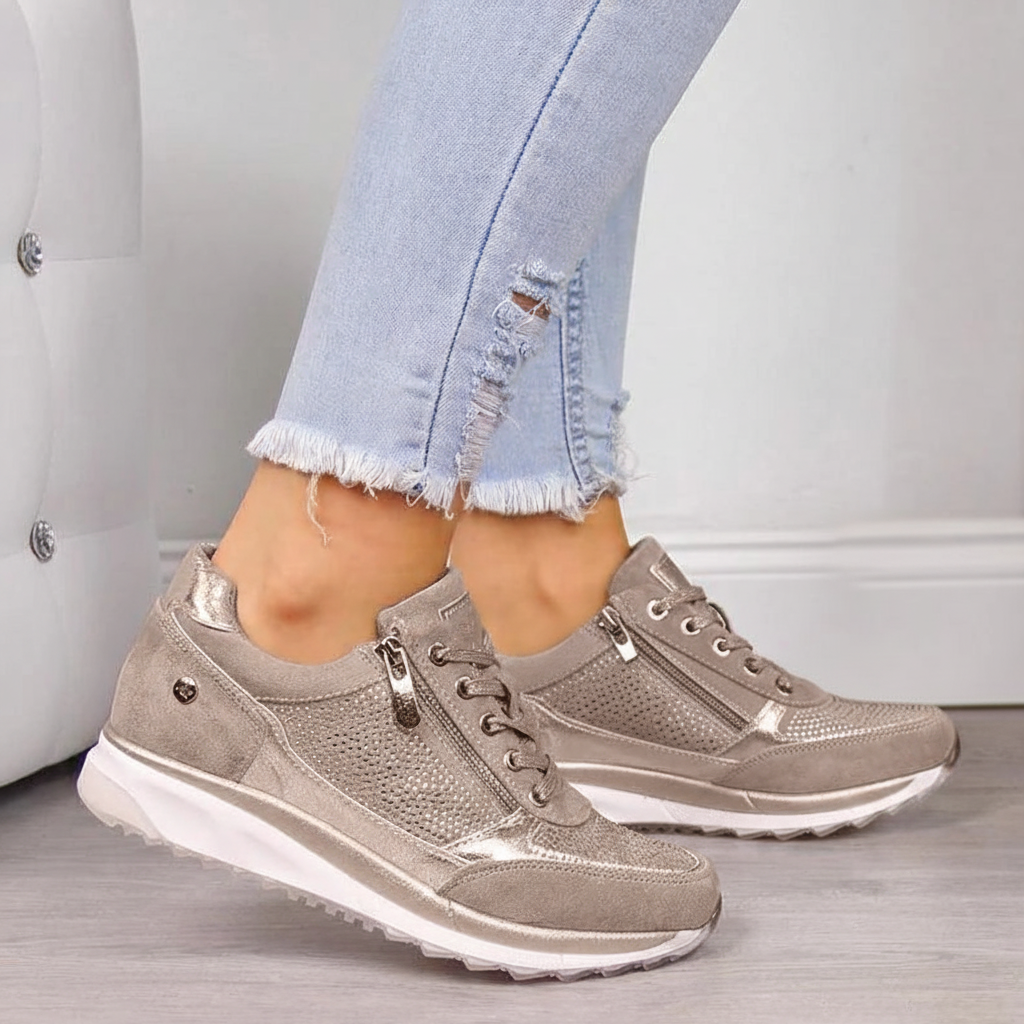 Hoogwaardige orthopedische dames sneakers, ontworpen voor comfort en langdurig draagplezier.