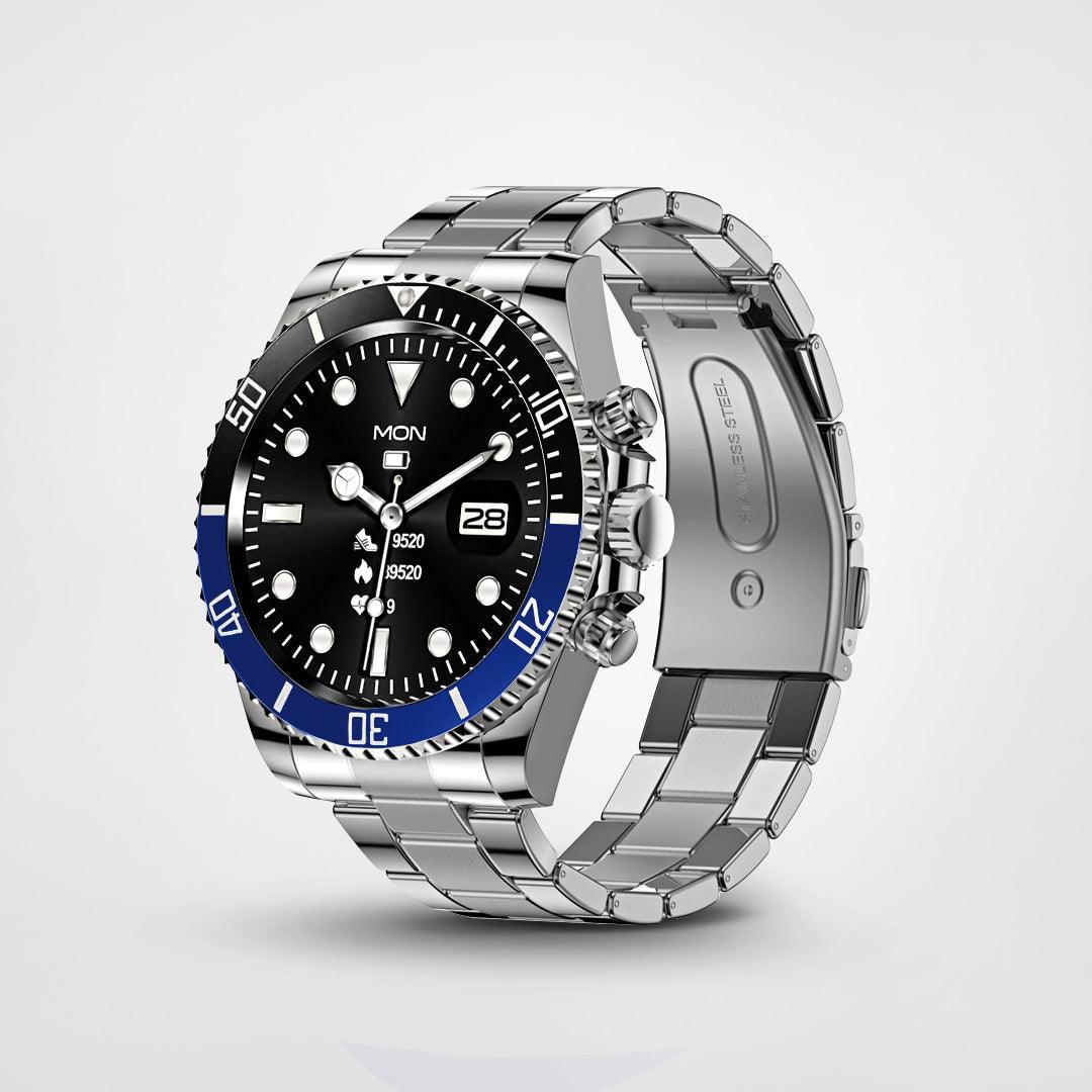 Unisex PowerFit smartwatch op een pols, combineert functionaliteit met een stijlvolle look; jouw ideale digitale horloge.