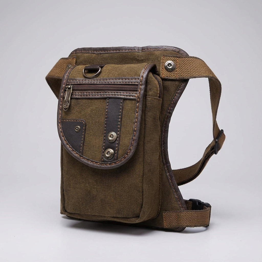 Compacte festivaltas/reistas, CrossGrip dijtas in zwart, waterbestendig voor al je essentials.