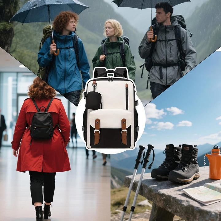 Stijlvolle Elorio reisrugzak in unisex design, uitvouwbaar voor extra ruimte, ideaal voor weekendtrips.