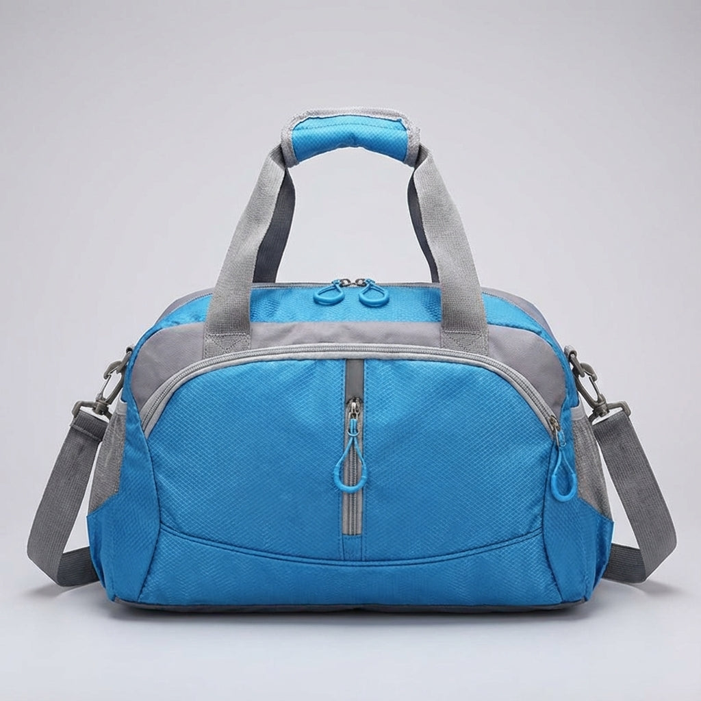Georganiseerde sportieve reistas, compacte duffelbag met handige vakken voor al je reisbenodigdheden.