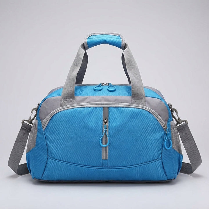 Georganiseerde sportieve reistas, compacte duffelbag met handige vakken voor al je reisbenodigdheden.